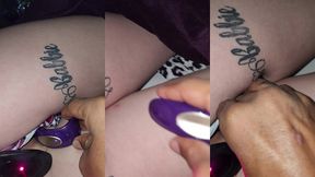 snowbunniebaddie anal plug with laser and dual panty vibrators at the sametime