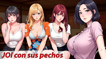 Audio JOI hentai. &iexcl_No te corras! Ellas quieren aprender a usar sus tetas contigo.