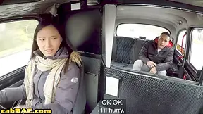 Taxi Driver In Smallboob Asian Pussy Stuffed On Backseat