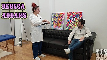 NURSE MAKES HANDJOB SPERM DONOR BREAST FEEDING