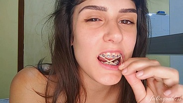 Braces and Blowjob Fantasy - Sucking You with My Elastics On