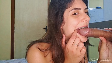 Braces and Blowjob Fantasy - Sucking You with My Elastics On