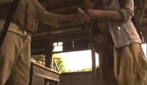 Japanese fucked by soldier