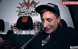 Bums bus, halloween crazy party with german teen babe