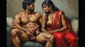 Banglore married aunty group sex with her college friends cheating wife in sex party