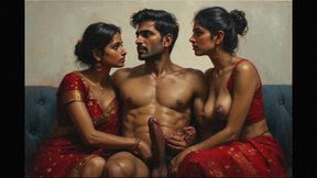 Banglore married aunty group sex with her college friends cheating wife in sex party