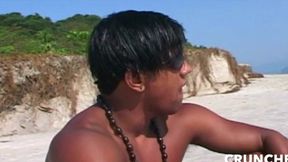 Latino Twink Fuckin Barebac with Friend