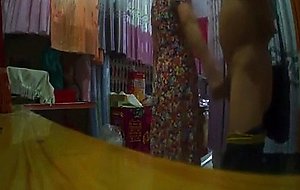 Reluctant hj in the curtain shop