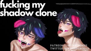 Plowing my Shadow Clone -- NSFW Audio and Groaning ASMR Self-Bang