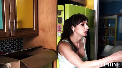Curvy brunette Alex Coal welcomes neighbor Lexi Luna for a steamy lesbian encounter