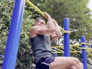 Sensual daily routine by Jhonbianco muscle worship in Colombia