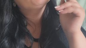 Elegant Black Blouse & Cigarette Smoking