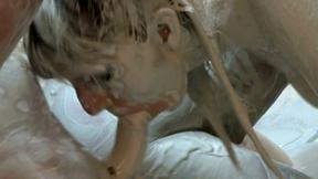 ”Messy 3some fun in the mud”