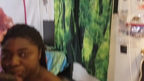 Shy blowjob on camera