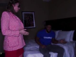 Big tit MILF receptionist screwed by 3 biggest angry black cocks: DAP, DPVA, booty to snatch, piss drinking and cum face