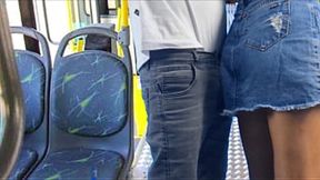 student stretched and fucked on the bus in public
