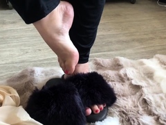 Ally kay femdom and foot fetish with horny boyfriend