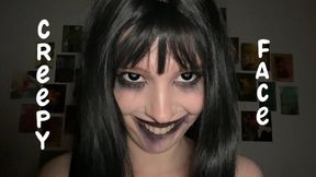 Creepy staring girl