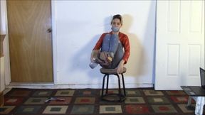 Briella Jaden in self-bondage!
