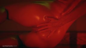 ULTRAFILMS Ukrainian vixen self-pleasuring with lubricant, zealously penetrating her feminine portal of desire