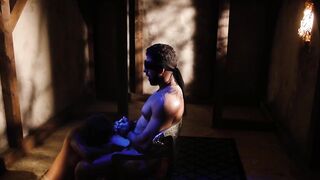 Erotic Bondage Blindfold Session with Black Bombshell Tahlia lane