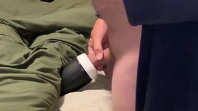 Filling up My Mouth Toy with Future Cum Lube