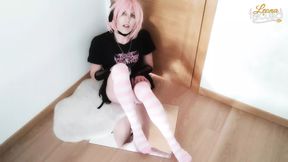 Femboy in Pink Rides You