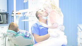 Kinky dentist bangs his sexy blonde assistant