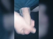 Сперма Играю со своим членом, рука помощи кончаю кремпай