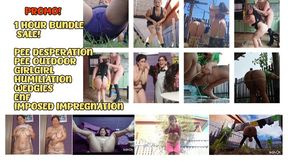 BUNDLE SALE! 1 HOUR - ENF - EXPOSED - BUTTCRACK - PEE - HUMILIATION
