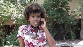 Ebony Daizy Cooper fucks huge wite dick