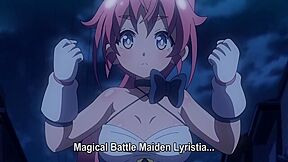 The monsters fondle her big breasts, thrust into her, and then she awakens and defeats them with creampies.