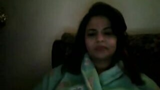 Wild Paki Aunty from Oslo on webcam with paramour