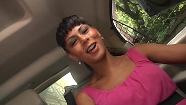 Uma Zex and her sexy friend Isabella Chrystin taking amateur dude to the Van for fuck