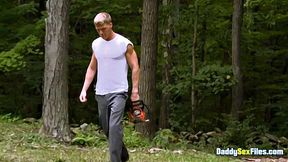 Muscle Daddy Takes Care of Wood - Gavin Waters