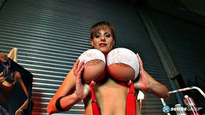 Cindy Cupps' big tits stuffing