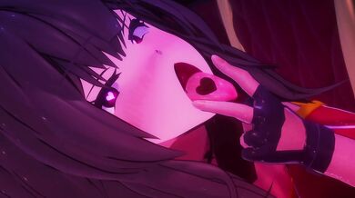 Big black cock in anime game deepthroat cosplay hardcore
