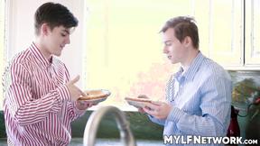 ”Horny Anthony Pierce & Tyler Cruise fucks some stepmum pies”