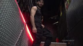 hot spasnih boy used raw in backroom club bareback