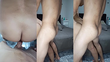 Cristinaatrans Rabuda cavala dei até ele joga muita porra no meu cuzinho