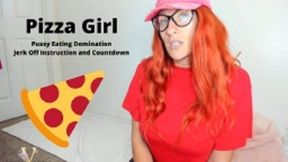 Pizza Delivery Girl Gives You Jerk Off Instruction for Her Panties