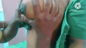 Indian Desi Girl's Huge Boobs Sucking and Nipple Biting Close up with Lustful Moaning