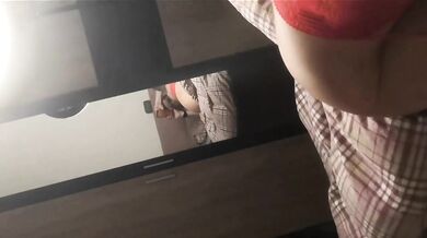 Anal bounce while thick dick eyeballs me and fucks my shaved pussy