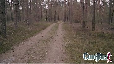 Woods Hide and Seek Gone Wrong &ndash_ Bimbo Blonde Swallows BBC Cum Loads