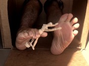 Male foot fetish advent calendar by your friend Mr Manly foot day 18