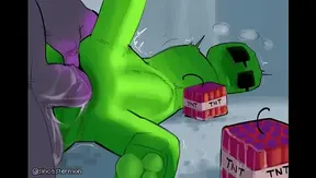 Furry Warden Claims the Cute Creeper — Minecraft Gay Porn Adventure – HornyGayGames 18+