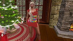 Red Christmas Light Dress
