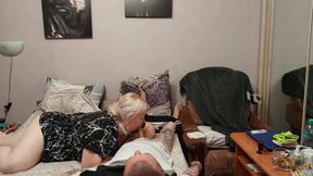 I Fill My Neighbor's Mouth with a Lot of Cum