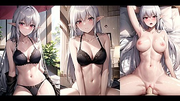 (3D ANIMATED AI GENERATED) Man finds himself deep in a cowgirl (with pussy masturbation ASMR sound! Ai porn)