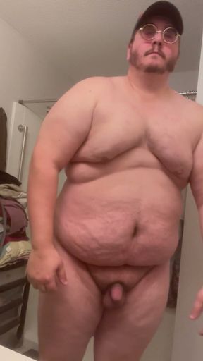 Heavy Trucker Bubba Burly Chub Strips Nude &amp; Pounds Out A Heavy Load   Clip 1